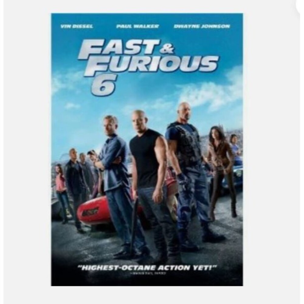 Fast and Furious 6 (DVD) disk only